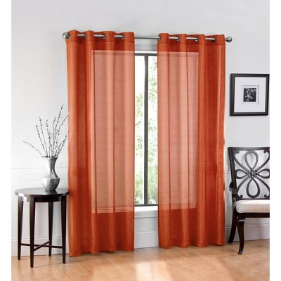 GoodGram Basic Home Grommet Top Single Sheer Window Curtain Panel