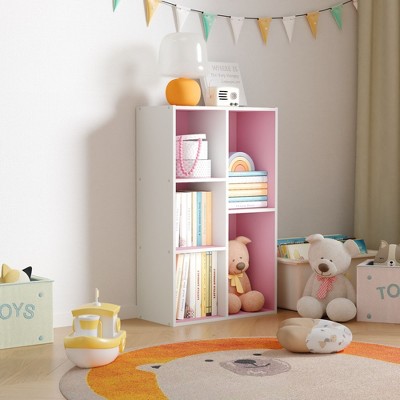 HOMLUX 5 Cube Storage Bookshelf Kids Toy Organizer Horizontal Vertical