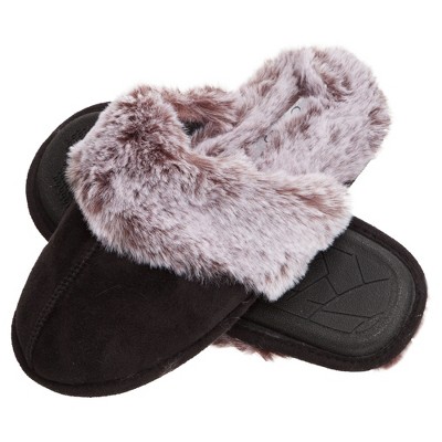 Jessica Simpson Womens Micro-Suede Scuff Slipper