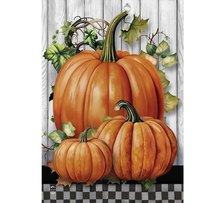 Briarwood Lane Fall House Flag 40x28 For Outdoor Country Pumpkins For Fall House Flag