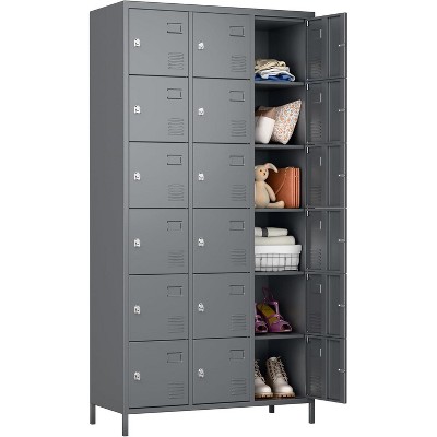SUXXAN 18 Doors Metal Lockers for Employees School Office Gym Home lockers Storage, Assembly Required