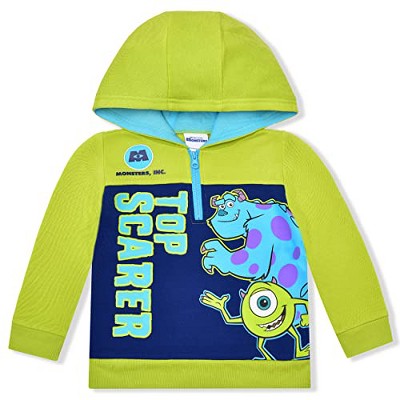 Disney Toddler Disney Relaxed Fit Long Sleeve Hooded Basic Sweatshirt - Green 2T