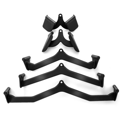 Costway LAT Pulldown Attachment Set Back Strength Training Bicep Tricep Handle Grips