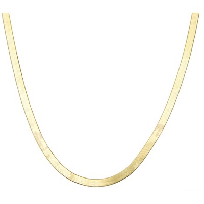 Giorgio Di Vicenza 14K Gold Over Sterling Silver Men's 5.5mm Herringbone Chain