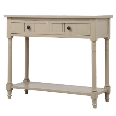NicBex 35.43"Console Table with 2 Drawers and Open Shelf,Farmhouse Style Sofa Table Console Tables for Entryway,Hallway,Living Room