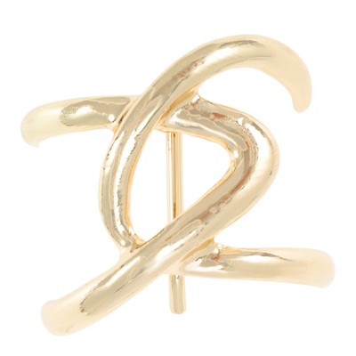 Unique Bargains Women's Irregular Cross Ponytail Buckle Hair Clip 1 Set