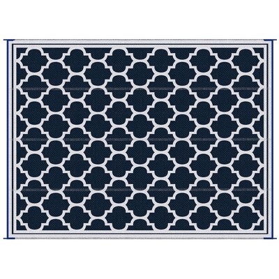 Outsunny Reversible Outdoor RV Rug, 9' x 12' Patio Floor Mat, Plastic Straw Rug for Backyard, Deck, Picnic, Beach, Camping