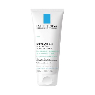 La Roche Posay Effaclar Dual Action Acne Face Cleanser with 4% Benzoyl Peroxide - 6.7 fl oz