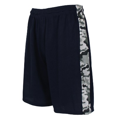 Galaxy By Harvic Men's Moisture Wicking Mesh Shorts With Side Trim Design