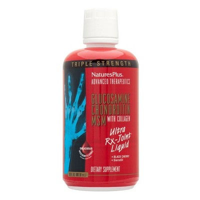 Triple Strength Ultra Rx-Joint Liquid with Black Cherry & SierraSil by Nature's Plus  -  30 oz Liquid