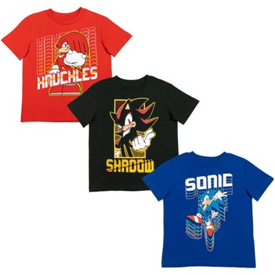 Sonic the Hedgehog 3 Pack Raglan T-Shirts Toddler
