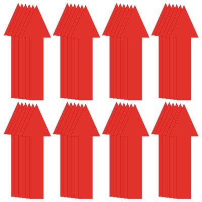 Unique Bargains Self Adhesive Waterproof Office Marking Arrow Sticker 48 Pcs