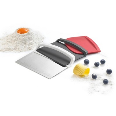 Kuchenprofi Scraper 3 Pc Set: Dough Cutter, Curved Edge And Flat Edge Scraper