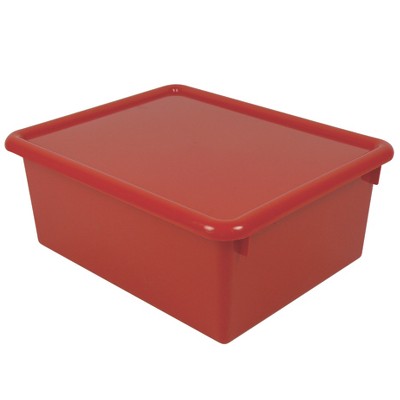 Romanoff Stowaway® 5" Letter Box with Lid, Red