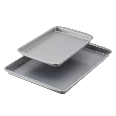 Farberware Insulated 2pc Bakeware Set: Nonstick Cookie & Baking Sheets, Aluminized Steel, Dishwasher-Safe, Oven-Safe
