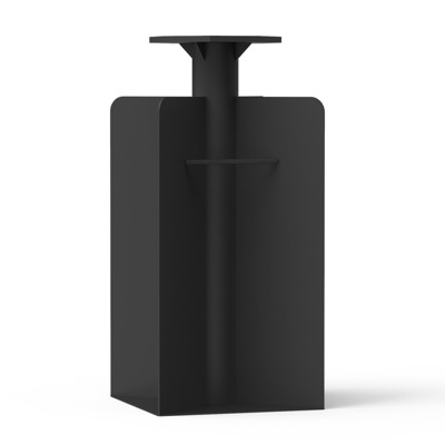 DSVIMOY Umbrella Stand, Patio Umbrella Base in Ground for Garden, Yard, Poolside, Black, 11"*11"*23.2"