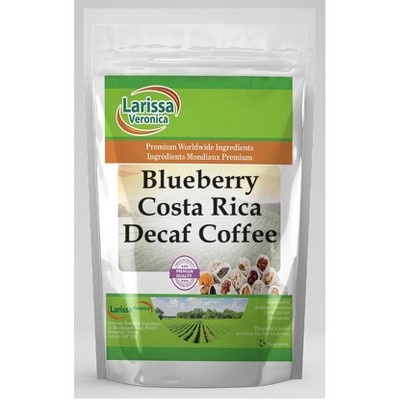Larissa Veronica Blueberry Costa Rica Decaf Coffee (Gourmet, Naturally Flavored, Whole Coffee Beans) (8 oz, ZIN: 547617)