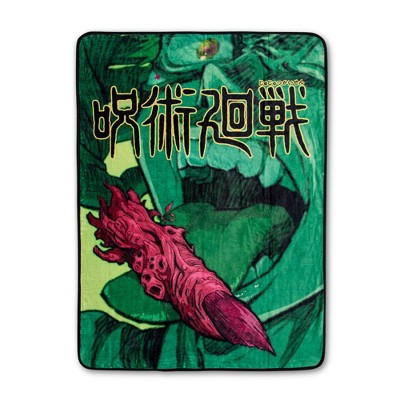 Just Funky Jujutsu Kaisen Sukuna Finger Microplush Throw Blanket | 45 x 60 Inches