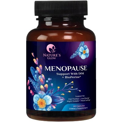 Natural Menopause Supplements for Women - Perfect for Hormone Support - 60 Capsules By Nature's Glow