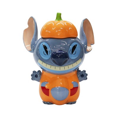 Disney 20oz Stitch Ceramic Mug Pumpkin Hat Lid