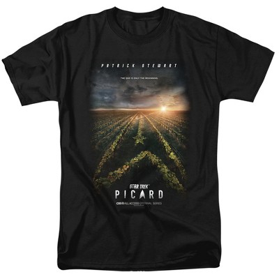 Star Trek Picard Picard Poster Adult T-Shirt Black