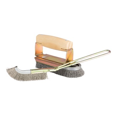 Kings County Tools Steel Wire BBQ Grill Brush Set