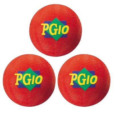 Martin Sports Playground Ball, 10-Inch, Red, Pack of 3
