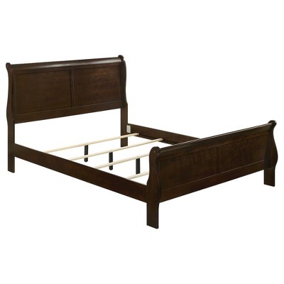 Coaster,Louis Philippe Wood Eastern King Sleigh Bed Cappuccino