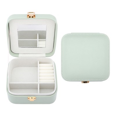 REGALWOVEN Mini Portable Compact Jewelry Box for Travel