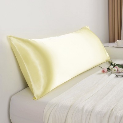 Satin Body Pillowcase for Hair and Skin, Luxurious and Silky Body Pillow Cover with Envelope Closure - NTBAY