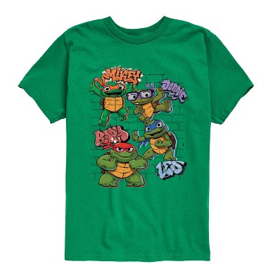 Boys' - Teenage Mutant Ninja Turtles Mutant Mayhem - Leo and Brothers Kid Turtles Short Sleeve Graphic T-Shirt