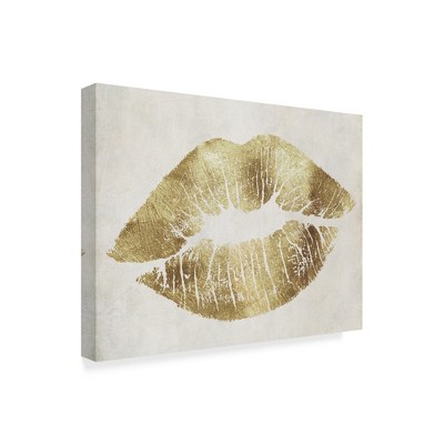 Trademark Fine Art -Color Bakery 'Hollywood Kiss Gold' Canvas Art
