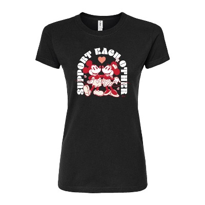Women's - Disney - Support Each Other Fitted Graphic T-Shirt