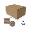 UOFFICE Pack of 25 Corrugated Boxes 12" x 9" x 4" - 2 of 4