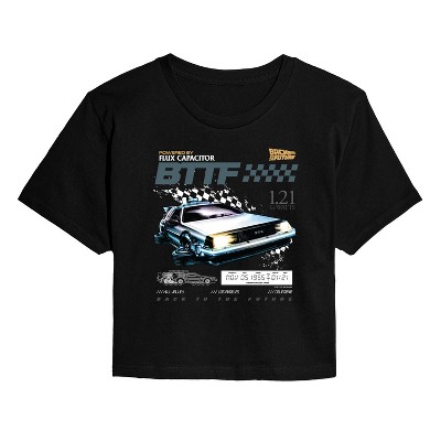 Women's - Back to the Future - Speedway Cropped Graphic T-Shirt