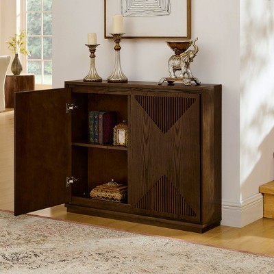 KTMBDW Sideboard Buffet with Storage, 39" Buffet Sideboard Cabinet with Shelves, Accent Storage Cabinet for Living Room