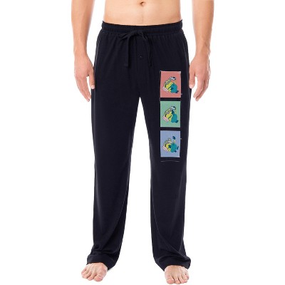 Despicable Me Minions Mens' Character Phone Funny Sleep Pajama Pants Black