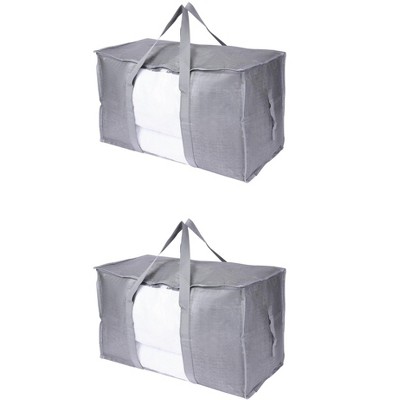 REGALWOVEN Clothes Storage Storage Bags Moving Bags with Handles 2 Pcs