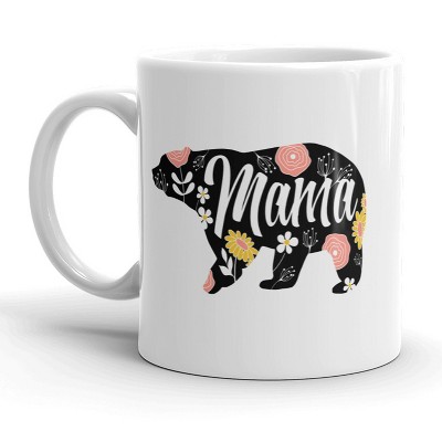 Crazy Dog Mama Bear Floral Mug Cute Mothers Day Coffee Cup - 11oz