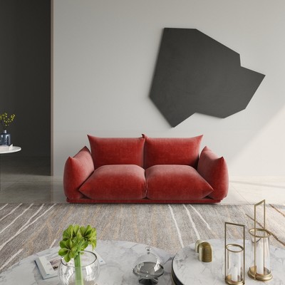 Modular Sectional Sofa,Lovesofa Couch, 77.16inch Minimalist Convertible Sofa Couch, Modern Chenilleyarn 2 Seater Living Room Sofa Sets