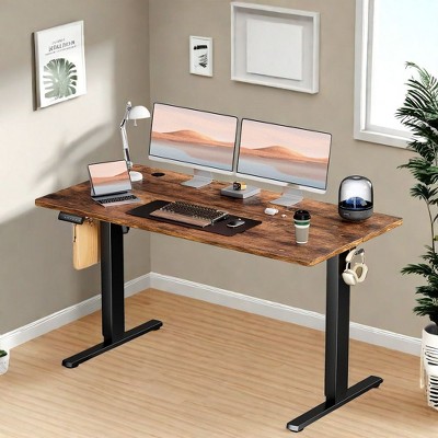 FONTOI Ergonomic Standing Desk, Height Adjustable Computer Desk with Control Panel