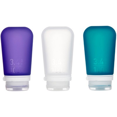 Humangear GoToob+ Soft Silicone Travel Bottle 3-Pack