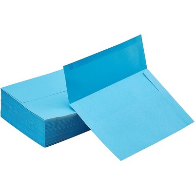 Sustainable Greetings 100-Pack Invitation Envelopes for 5x7 Cards, Ideal for Wedding, Birthday, Baby Shower, 5.25"x7.25" (Aqua Blue)