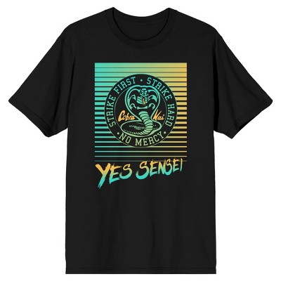 Cobra Kai Yes Sensei Adult Unisex Black T-shirt