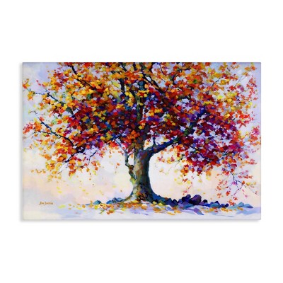 Stupell Industries Heartfelt Hues Tree Canvas Wall Art