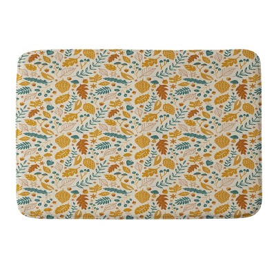 Deny Designs Lathe and Quill Autumn Foliage Memory Foam Bath Mat