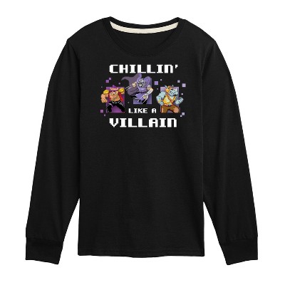 Boys' - Teenage Mutant Ninja Turtles - Chillin Like A Villain Long Sleeve Graphic T-Shirt