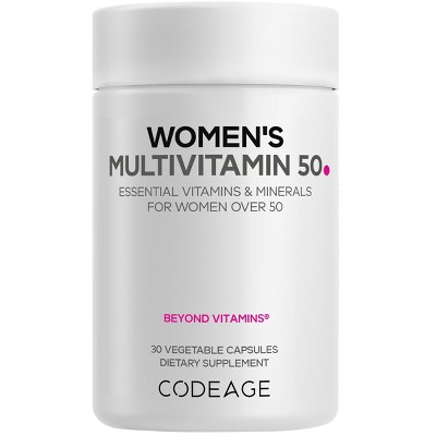 Codeage Women’s Multivitamin 50, Essential Vitamins&Minerals for Women Over 50, Black Cohosh, 30 ct