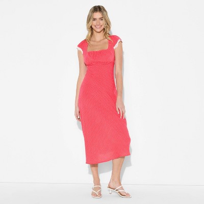 Women's Flutter Cap Sleeve Maxi A-Line Dress - Wild Fable™