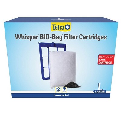 Tetra Whisper Bio-Bag Unassembled Disposable Filter Cartridges for Aquariums - L